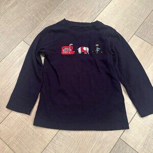 NEXT .82 TODDLER BOYS NAVY BLUE LONG SLEEVE T SHIRT 3-4 YEARS